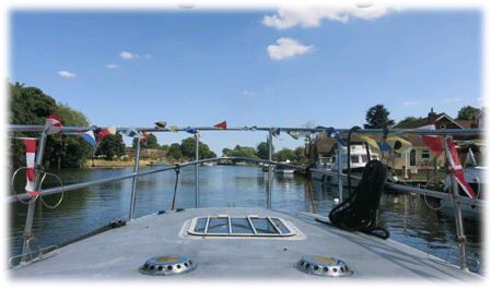 A nice ride on the Thames with Brendon & Frances